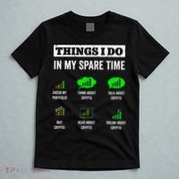 Things I Do In My Spare Time Trading Funny Crypto Investing T-Shirt thumb 5