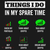 Things I Do In My Spare Time Trading Funny Crypto Investing Women's Hoodie thumb 2