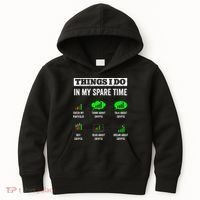 Things I Do In My Spare Time Trading Funny Crypto Investing Kids Hoodie thumb 0