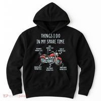 Things I Do In My Spare Time Motorcycle Biker Rider Riding Hoodie thumb 0