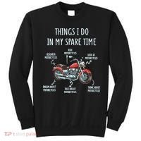 Things I Do In My Spare Time Motorcycle Biker Rider Riding Sweatshirt thumb 0