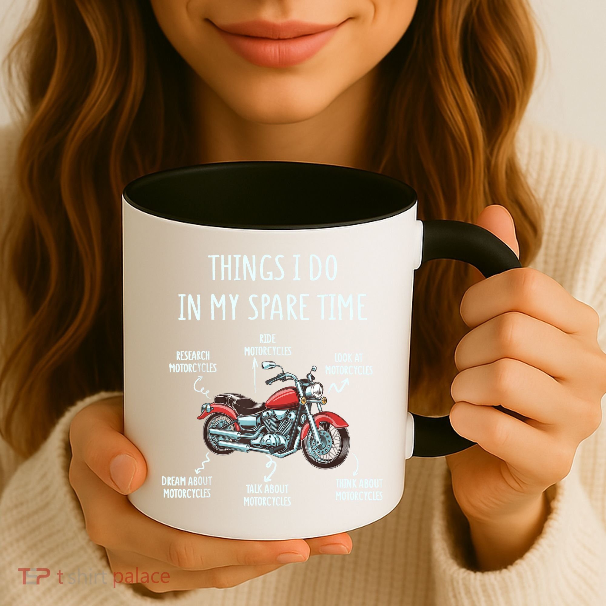 Things I Do In My Spare Time Motorcycle Biker Rider Riding Coffee Mug