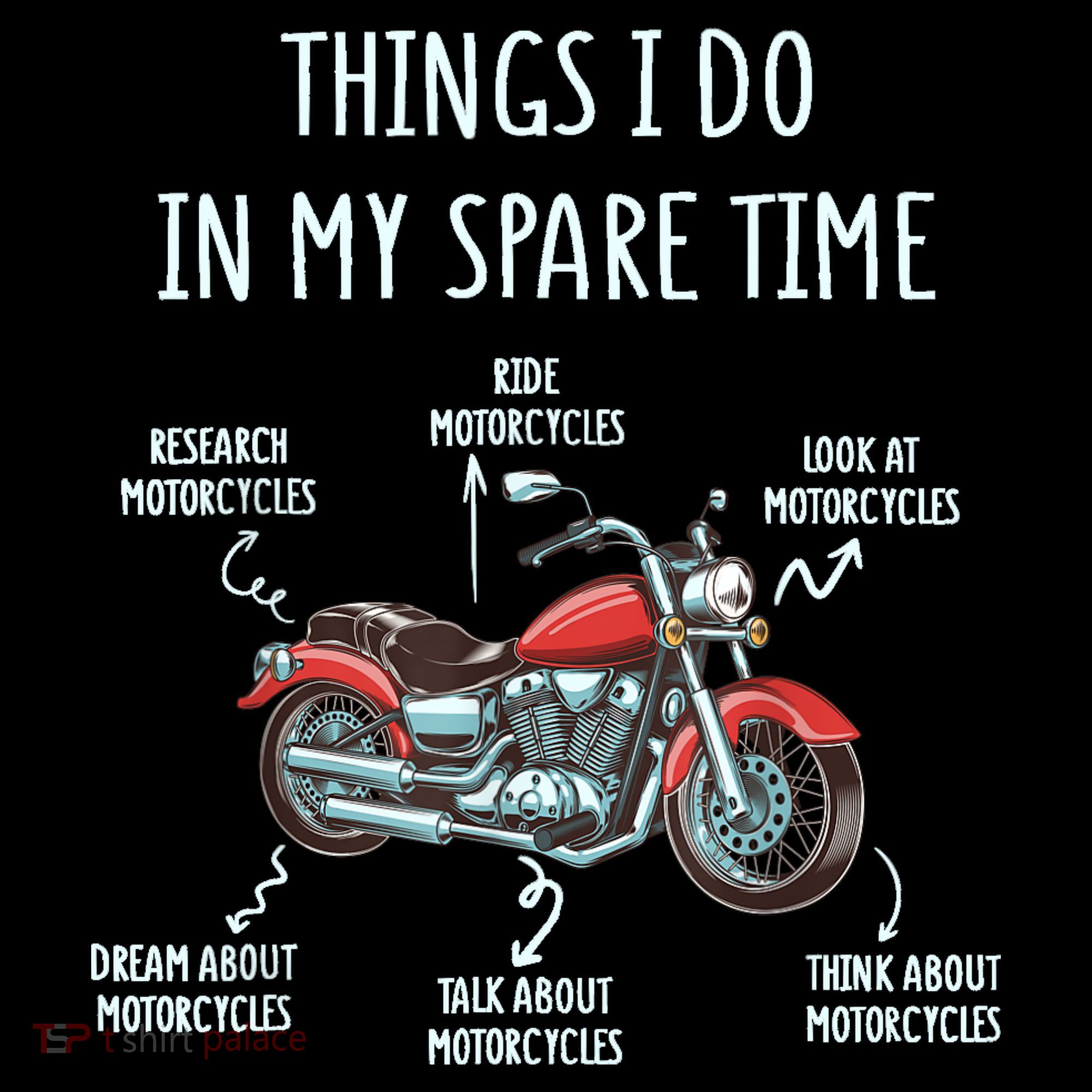 Things I Do In My Spare Time Motorcycle Biker Rider Riding Coffee Mug