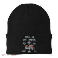 Things I Do In My Spare Time Motorcycle Biker Rider Riding Beanie thumb 0