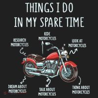 Things I Do In My Spare Time Motorcycle Biker Rider Riding Beanie thumb 2