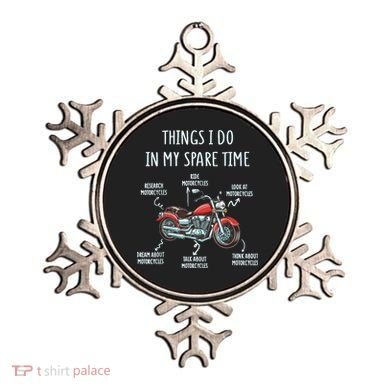 Things I Do In My Spare Time Motorcycle Biker Rider Riding Ornament