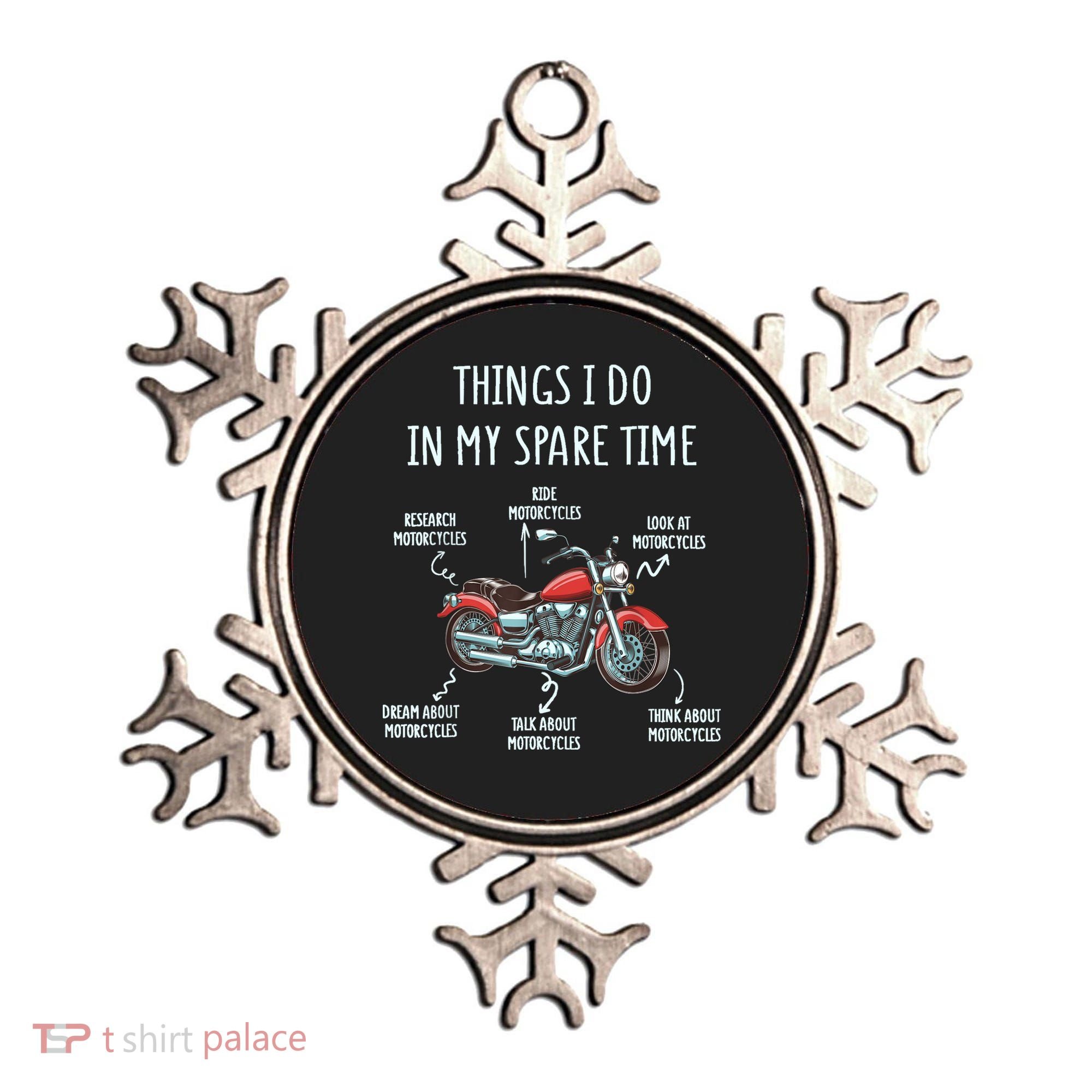Things I Do In My Spare Time Motorcycle Biker Rider Riding Ornament