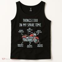 Things I Do In My Spare Time Motorcycle Biker Rider Riding Tank Top thumb 2