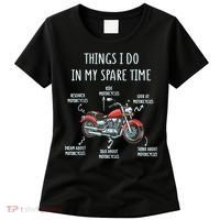 Things I Do In My Spare Time Motorcycle Biker Rider Riding Women's T-Shirt thumb 0