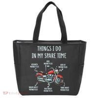 Things I Do In My Spare Time Motorcycle Biker Rider Riding Tote Bag thumb 0