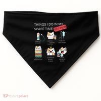 Thing I Do In My Spare Time Vet Tech Veterinary Technician USA-Made Doggie Bandana thumb 0