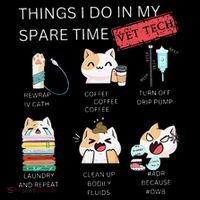 Thing I Do In My Spare Time Vet Tech Veterinary Technician Ornament thumb 1