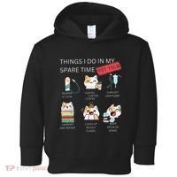 Thing I Do In My Spare Time Vet Tech Veterinary Technician Toddler Hoodie thumb 0