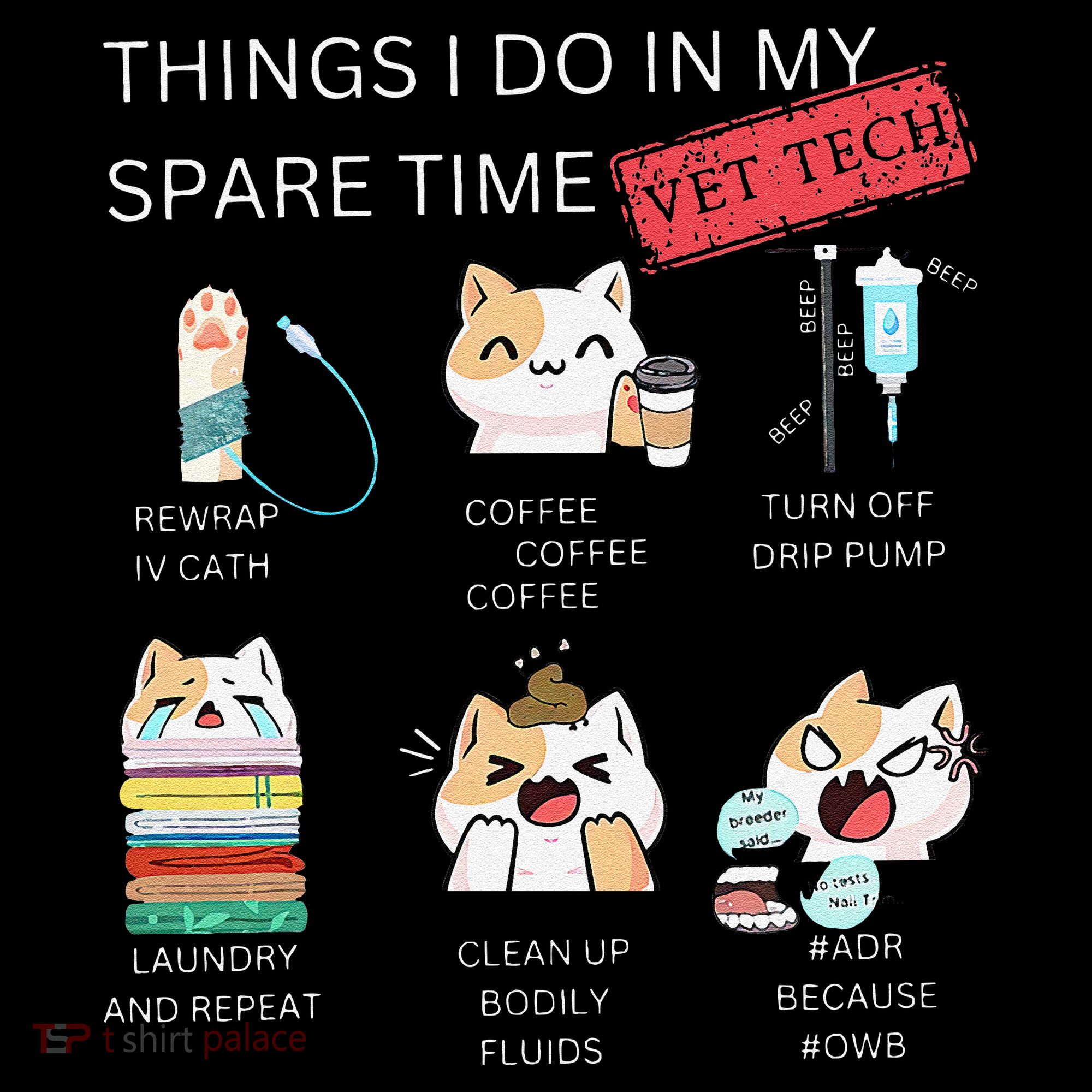 Thing I Do In My Spare Time Vet Tech Veterinary Technician Toddler Hoodie