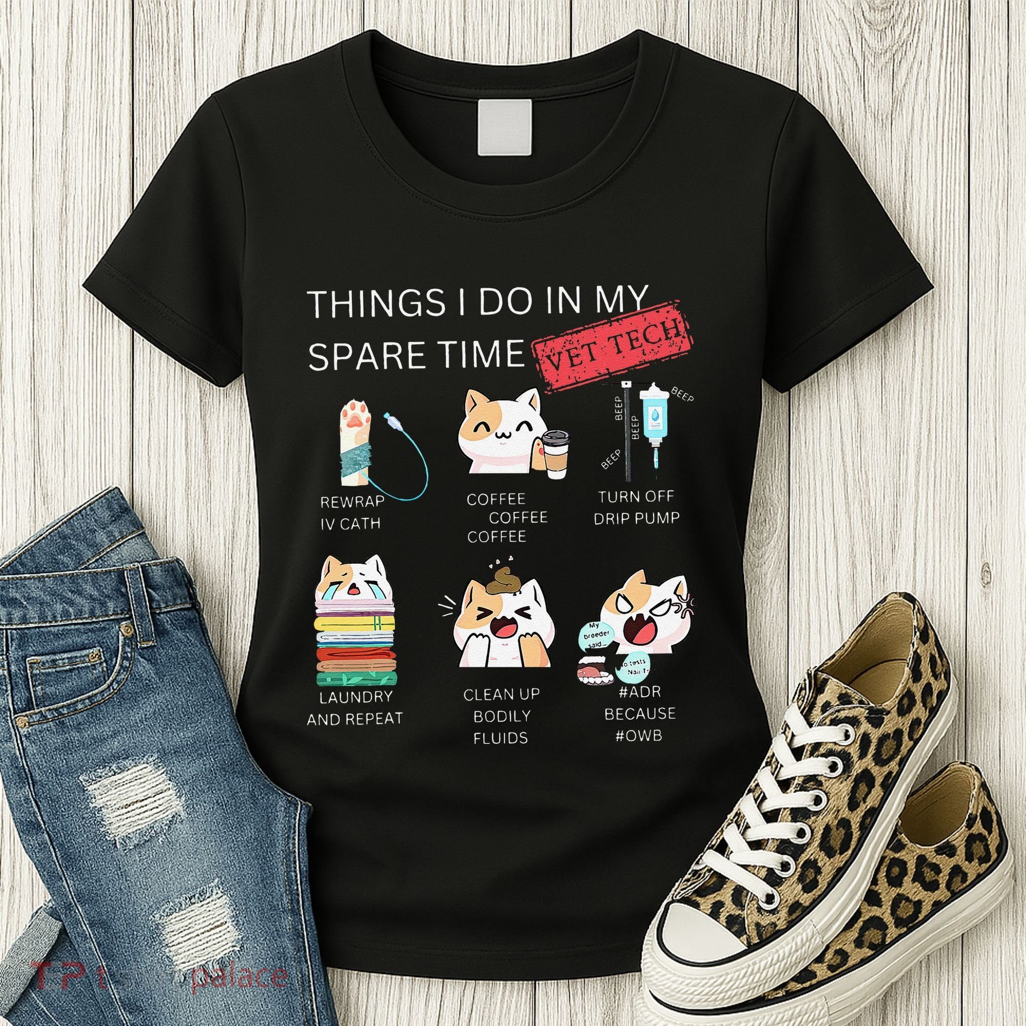 Thing I Do In My Spare Time Vet Tech Veterinary Technician Women's T-Shirt