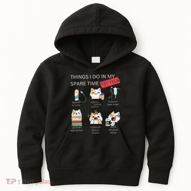 Thing I Do In My Spare Time Vet Tech Veterinary Technician Kids Hoodie