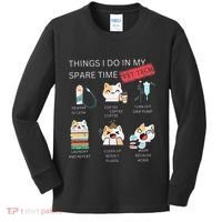 Thing I Do In My Spare Time Vet Tech Veterinary Technician Kids Long Sleeve Shirt thumb 0