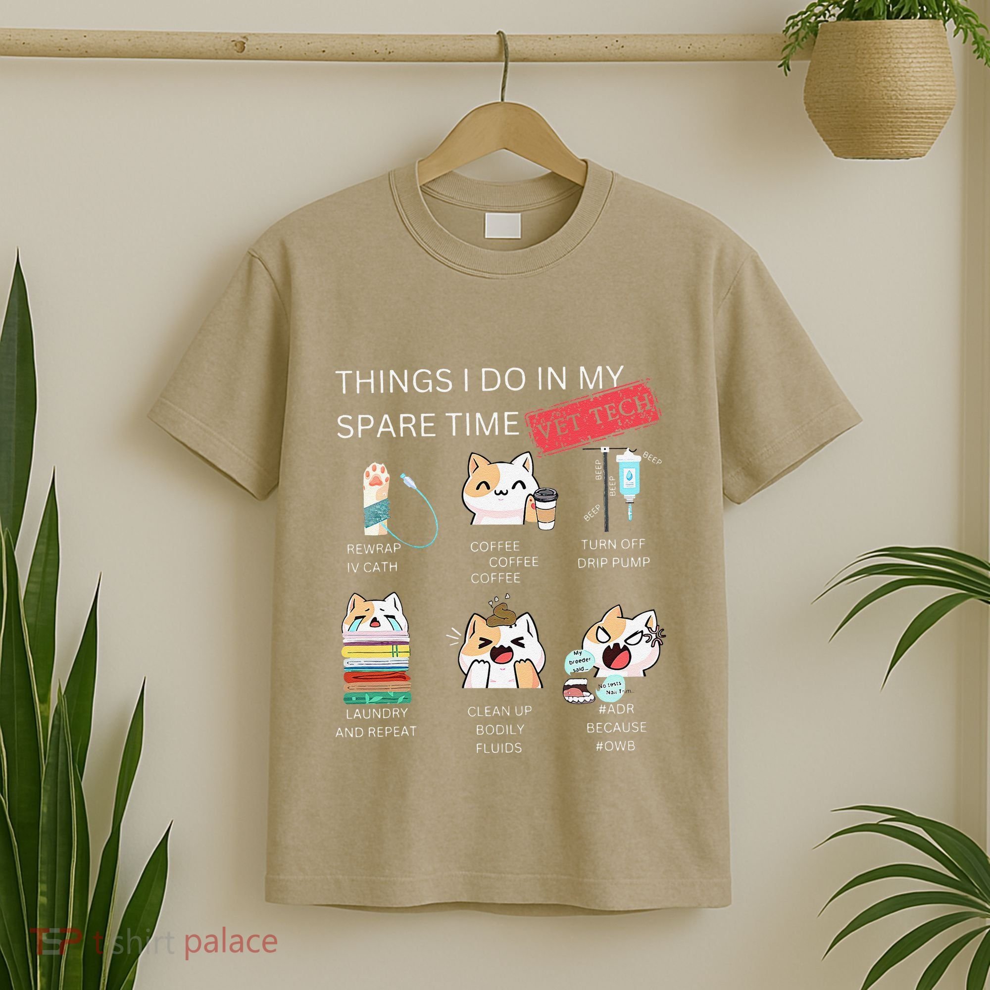 Thing I Do In My Spare Time Vet Tech Veterinary Technician T-Shirt