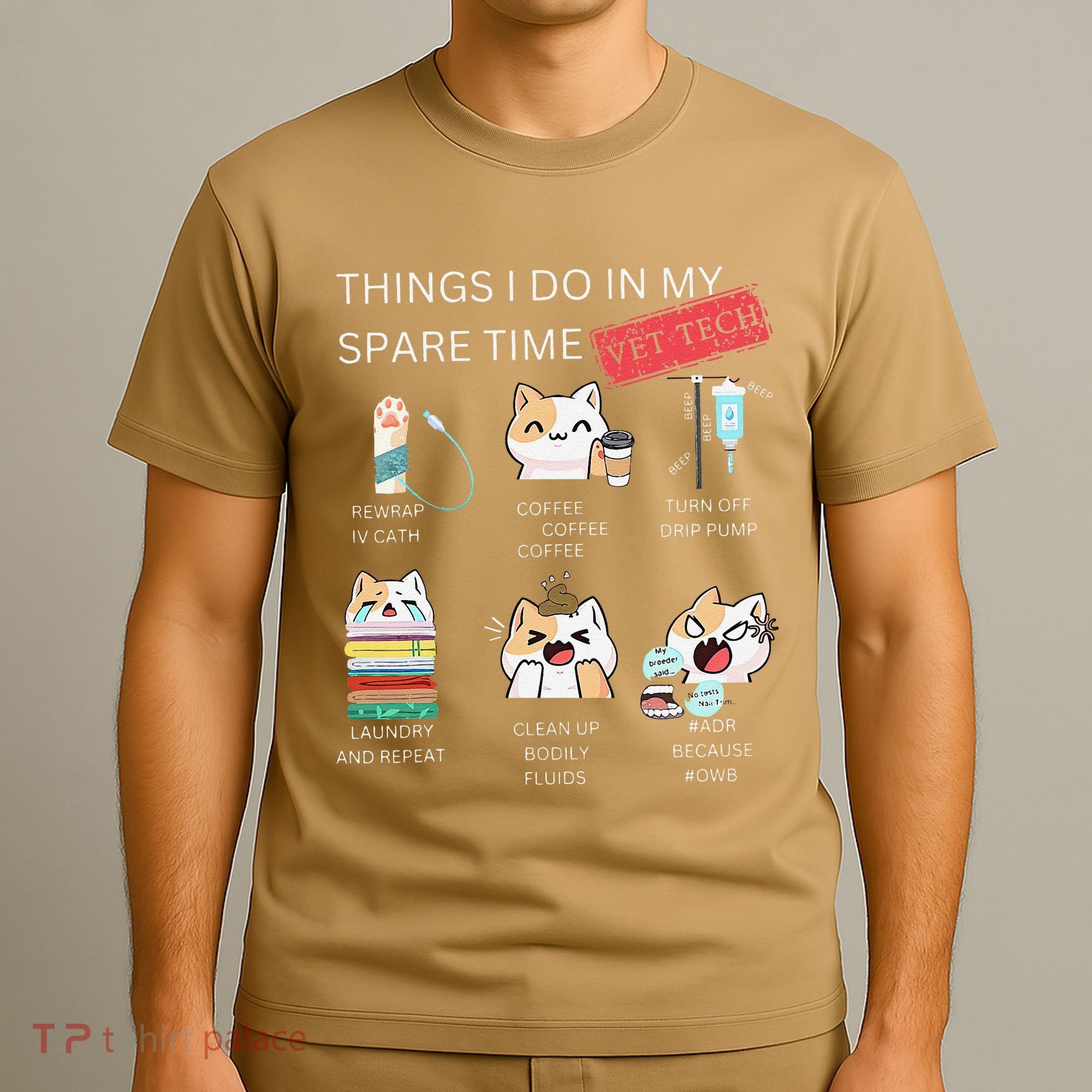Thing I Do In My Spare Time Vet Tech Veterinary Technician T-Shirt