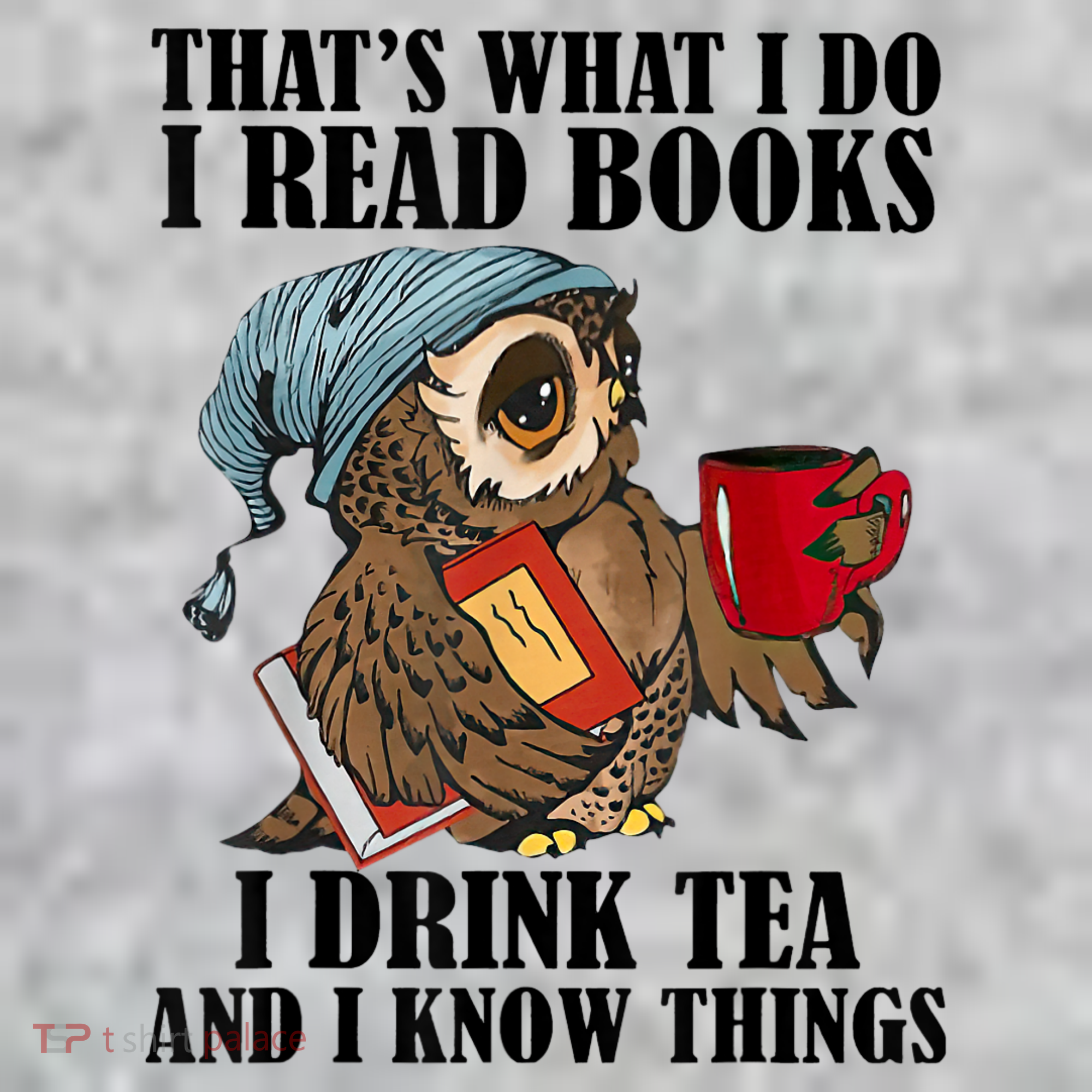 Thats I Do I Read Books Drink Tea And Know Things Funny Owl Sweatshirt