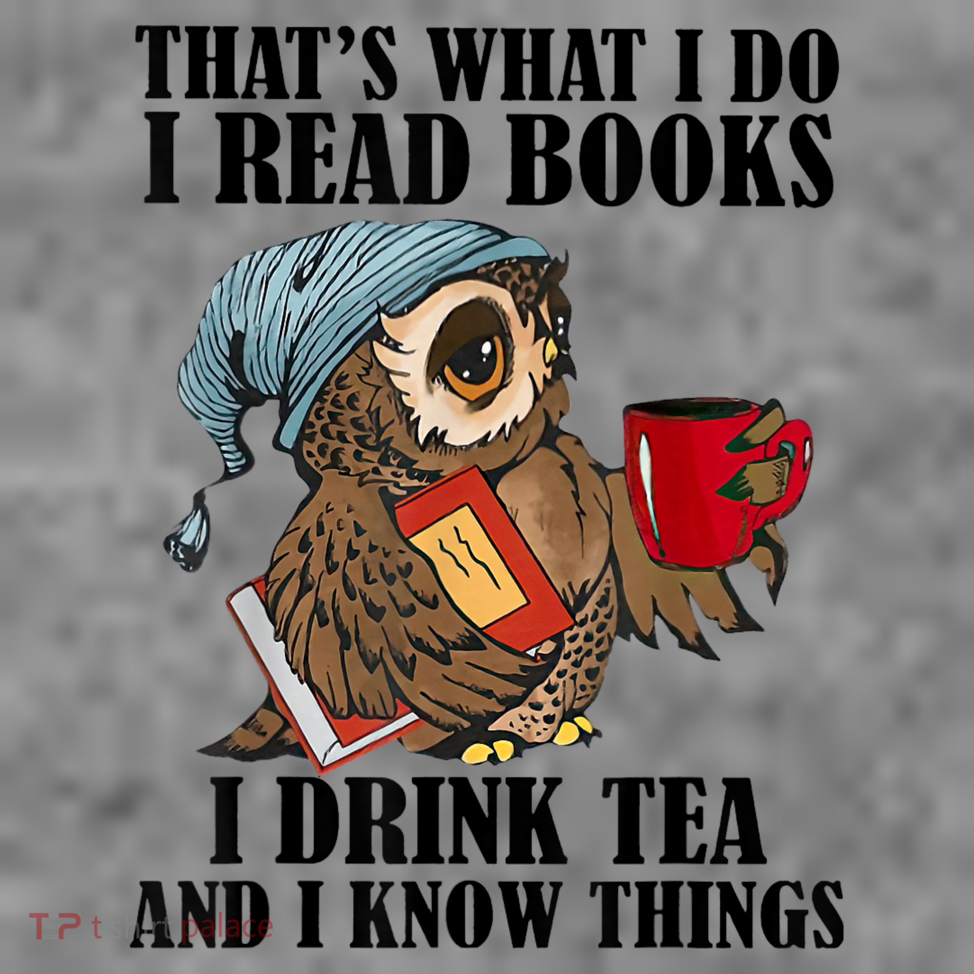 Thats I Do I Read Books Drink Tea And Know Things Funny Owl Toddler Hoodie