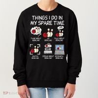 Things I Do Spare Time Bowling Funny Bowler Women's Sweatshirt thumb 0
