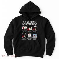 Things I Do Spare Time Bowling Funny Bowler Hoodie thumb 0