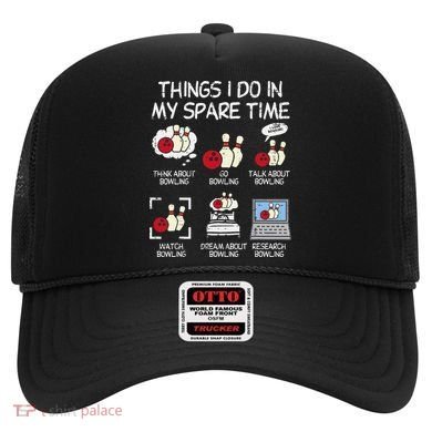 Things I Do Spare Time Bowling Funny Bowler Hat