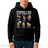 Things I Do In My Spare Time Chilling Sloth Cute Kawaii Kids Hoodie thumb 4