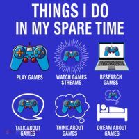 Things I Do In My Spare Time Funny Video Games Xmas Gamers Gift Coaster thumb 2