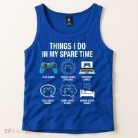 Things I Do In My Spare Time Funny Video Games Xmas Gamers Gift Tank Top thumb 2
