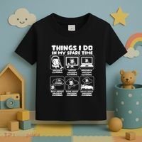 Things I Do In My Spare Time Vacuum Cleaning Toddler T-Shirt thumb 3