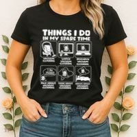 Things I Do In My Spare Time Vacuum Cleaning Women's T-Shirt thumb 2