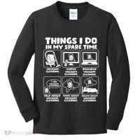 Things I Do In My Spare Time Vacuum Cleaning Kids Long Sleeve Shirt thumb 0