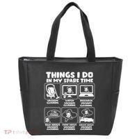 Things I Do In My Spare Time Vacuum Cleaning Tote Bag thumb 0
