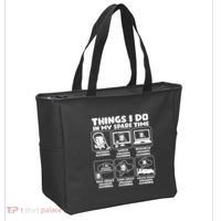 Things I Do In My Spare Time Vacuum Cleaning Tote Bag thumb 2
