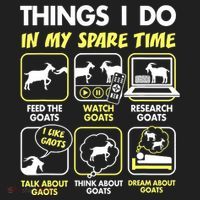 Things I Do In My Spare Time Goat Lover Funny Women's Sweatshirt thumb 2