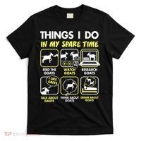 Things I Do In My Spare Time Goat Lover Funny T-Shirt thumb 0