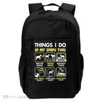 Things I Do In My Spare Time Goat Lover Funny Backpack thumb 0