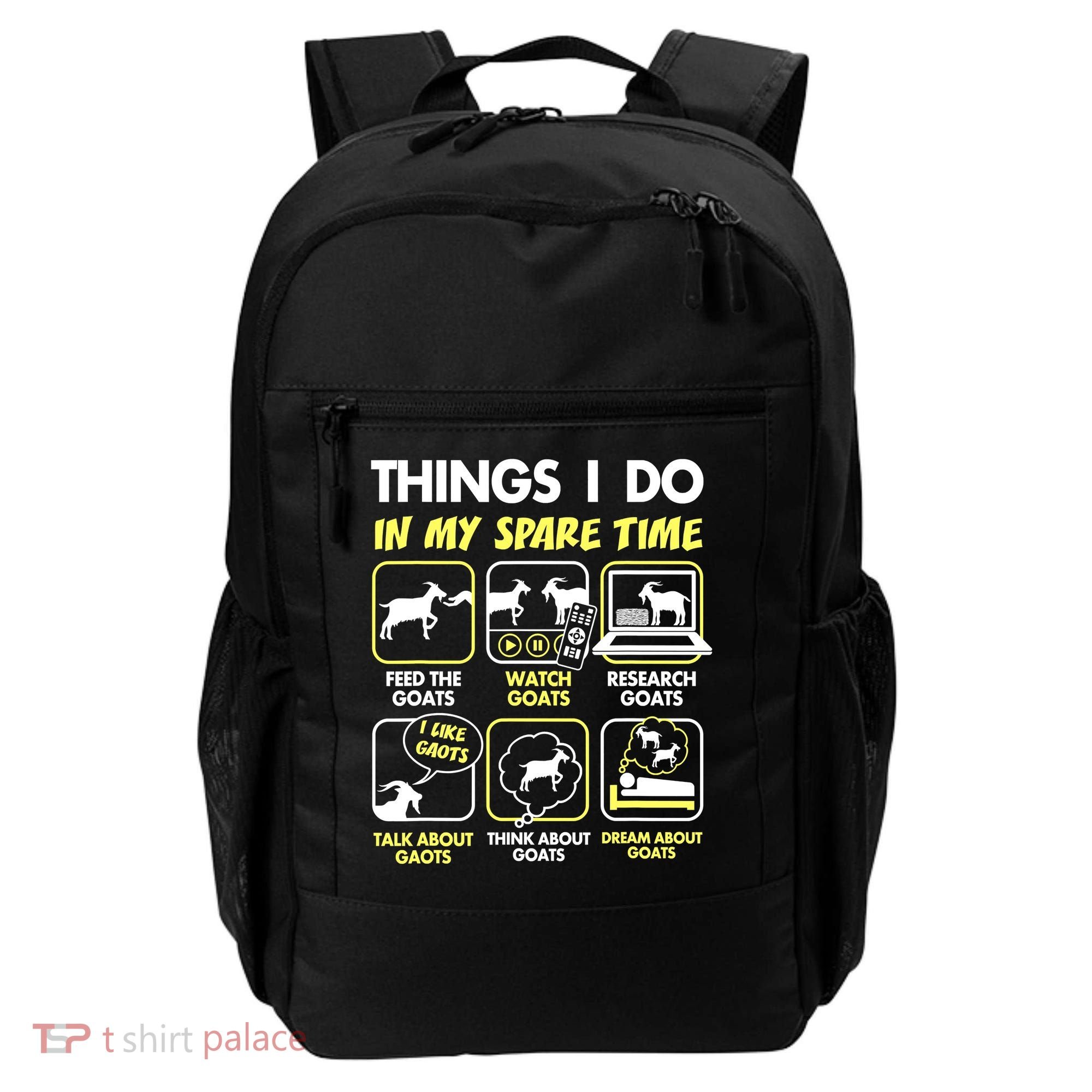 Things I Do In My Spare Time Goat Lover Funny Backpack