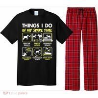 Things I Do In My Spare Time Goat Lover Funny Pajama Set thumb 0