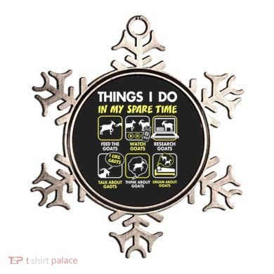 Things I Do In My Spare Time Goat Lover Funny Ornament