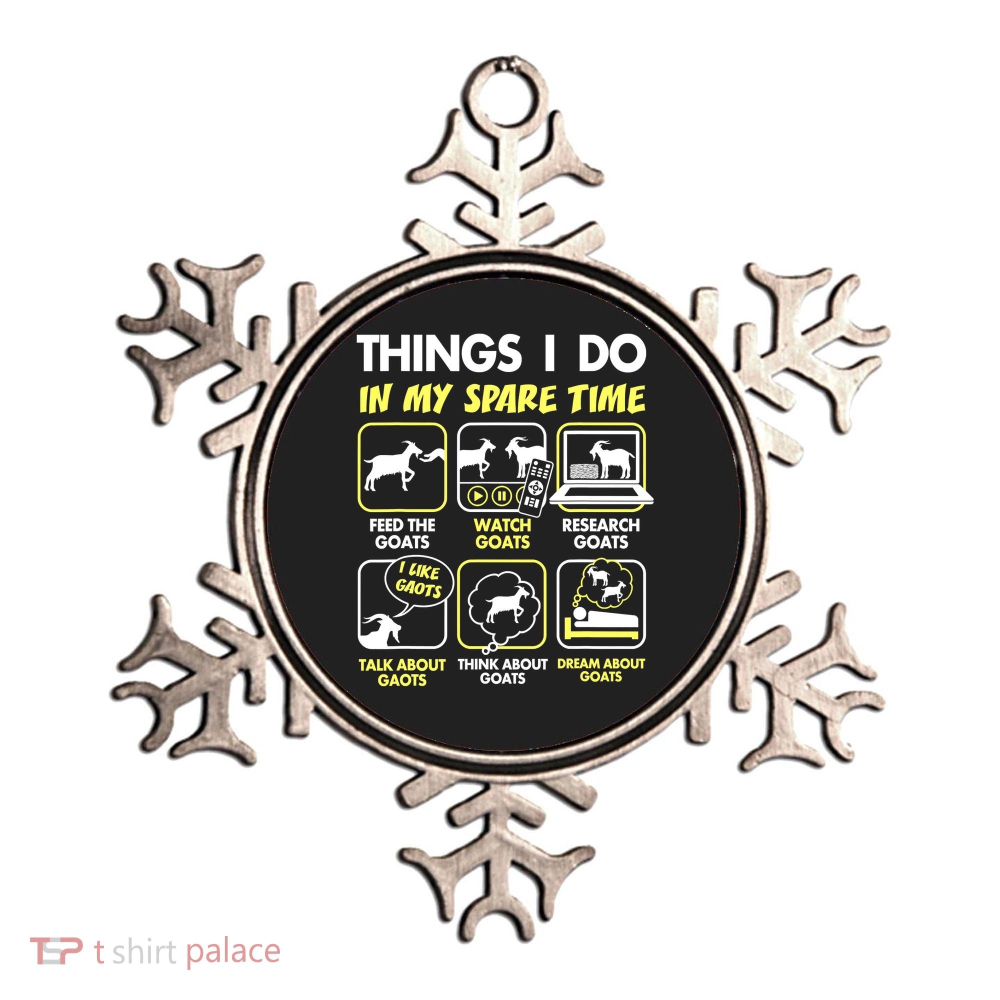 Things I Do In My Spare Time Goat Lover Funny Ornament