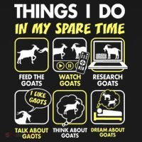 Things I Do In My Spare Time Goat Lover Funny Women's Tank Top thumb 5