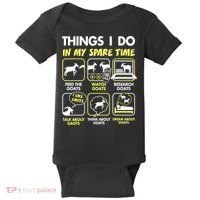 Things I Do In My Spare Time Goat Lover Funny Baby Bodysuit thumb 0