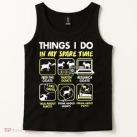 Things I Do In My Spare Time Goat Lover Funny Tank Top thumb 2
