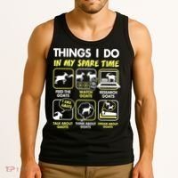 Things I Do In My Spare Time Goat Lover Funny Tank Top thumb 3
