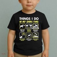 Things I Do In My Spare Time Goat Lover Funny Toddler T-Shirt thumb 2