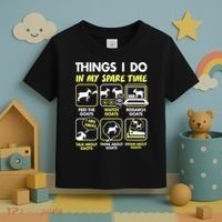Things I Do In My Spare Time Goat Lover Funny Toddler T-Shirt thumb 3