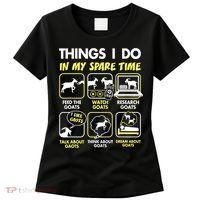 Things I Do In My Spare Time Goat Lover Funny Women's T-Shirt thumb 0